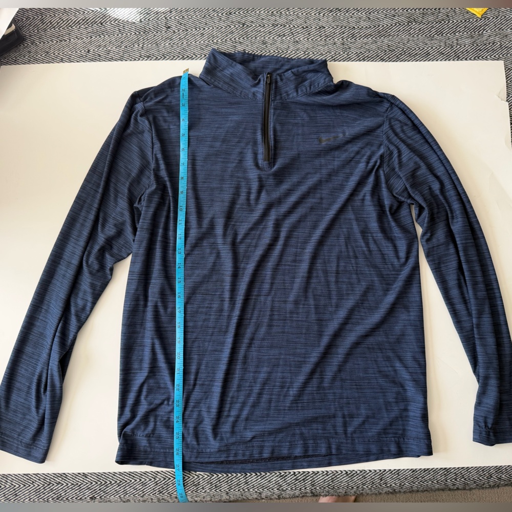 Nike Dri-Fit Navy Quarter-Zip Pullover Size Large L